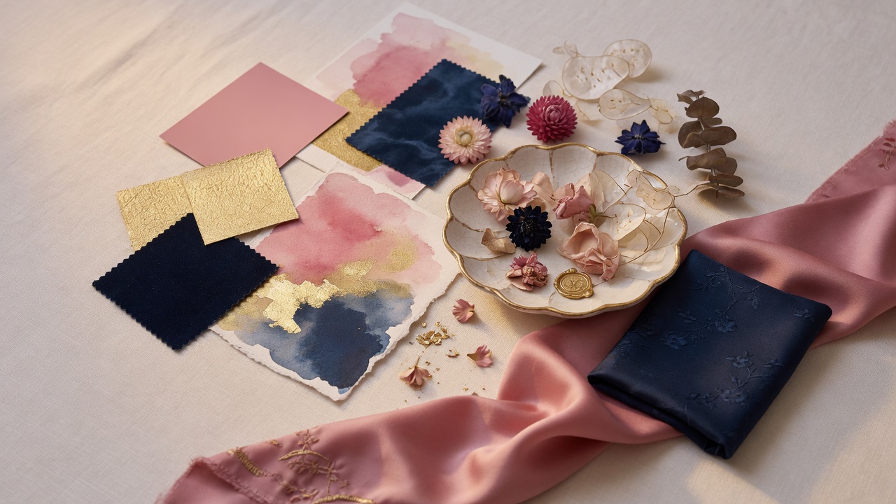 Wedding design palette
